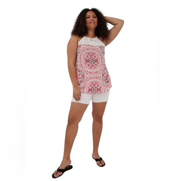 Torrid Knit Macrame High Neck Tank Womens Size 1X - Picture 1 of 14
